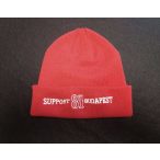 Knitted hat red