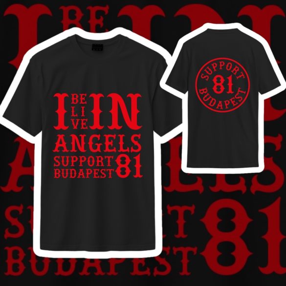 Fekete I Belive in Angels póló